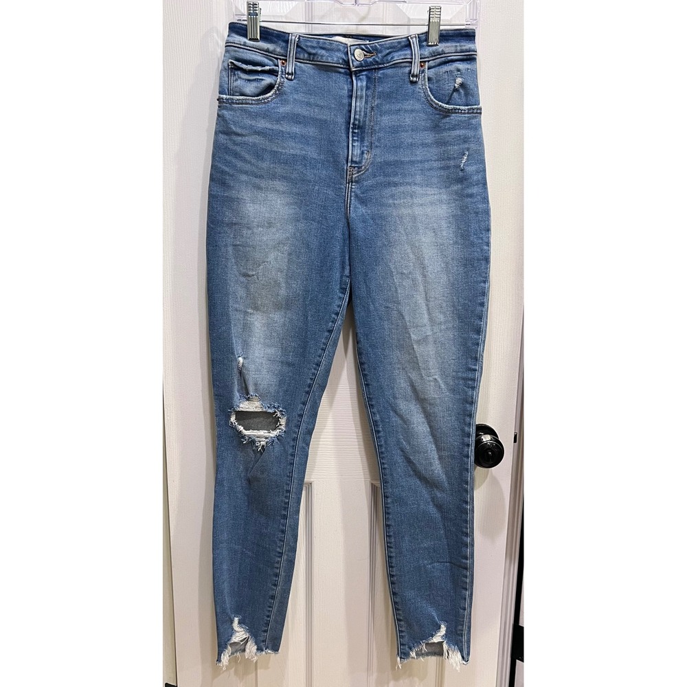 Abercrombie & Fitch Curve Love High Rise Super Skinny Ankle Jeans 29 8L